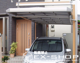 のカーポート マルチスクエア　フラット屋根レギュラー片支持タイプ 施工例