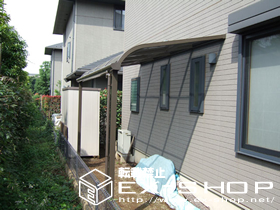 のテラス屋根 ライザーテラス R型  単体 テラスタイプ  積雪〜20cm対応 施工例