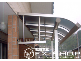 のバルコニー・ベランダ屋根 プリミテラス R型 単体  屋根タイプ  積雪〜20cm対応 施工例