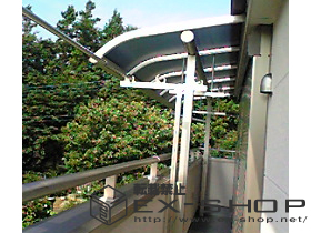 のバルコニー・ベランダ屋根 プリミテラス 単体  屋根タイプ  積雪〜20cm対応 施工例