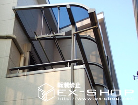 のバルコニー・ベランダ屋根 ライザーテラス R型 屋根タイプ 積雪〜20cm対応 施工例