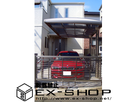 のカーゲート オーバードアR１型　手動式　ハイルーフ 施工例