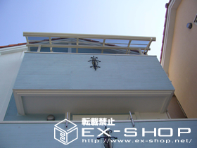 のバルコニー・ベランダ屋根 ライザーテラス R型  単体  屋根タイプ  積雪〜20cm対応 施工例