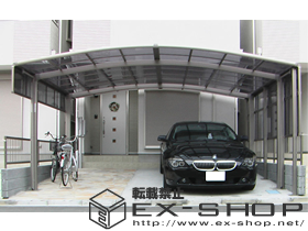 のカーポート カーブポートシグマII  ワイドタイプ  積雪〜20cm対応 施工例