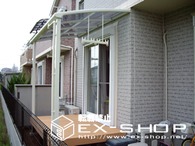 のテラス屋根 アルファテラス L型 単体 テラスタイプ  積雪〜20cm対応 施工例