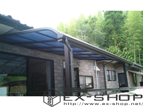 のバルコニー・ベランダ屋根 センティII R型 単体  屋根タイプ  積雪〜20cm対応 施工例