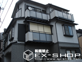 のバルコニー・ベランダ屋根 ライザーテラス R型 単体  屋根タイプ  積雪〜20cm対応 施工例