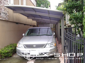 のカーポート カーブポートシグマII 縦連棟タイプ  積雪〜20cm対応 施工例