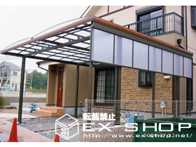 のカーポート キューブポートプラス ワイド 施工例