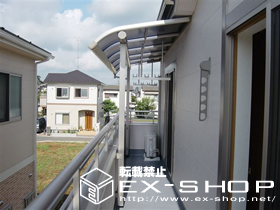 のバルコニー・ベランダ屋根 プリミテラス R型 単体  屋根タイプ  積雪〜20cm対応 施工例