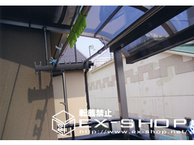 のバルコニー・ベランダ屋根 ライザーテラス R型 単体  屋根タイプ  積雪〜20cm対応 施工例