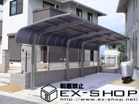 のカーポート テールポートシグマ 縦連棟タイプ  積雪〜20cm対応 施工例