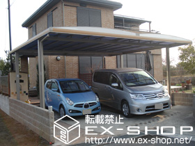 のカーポート キューブポートプラス ワイド 積雪〜20cm対応 施工例