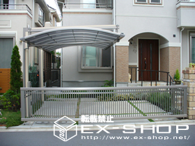 のカーポート マルチスクエア　アール屋根レギュラー片支持タイプ 施工例