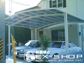 のカーポート カーブポートシグマII  ワイドタイプ  積雪〜20cm対応 施工例