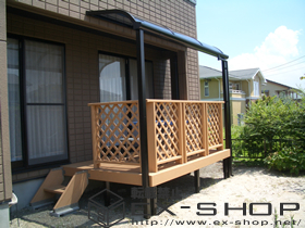 のウッドデッキ リコステージ＋リコフェンス 施工例