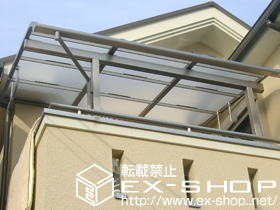 のバルコニー・ベランダ屋根 ライザーテラスII   R型 屋根タイプ 単体 積雪〜20cm対応 施工例