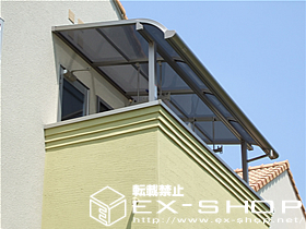 のバルコニー・ベランダ屋根 ライザーテラス R型 単体  屋根タイプ  積雪〜20cm対応 施工例