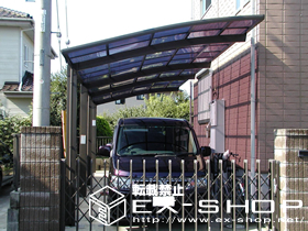 のカーポート カーブポートシグマII  縦連棟タイプ  積雪〜20cm対応 施工例