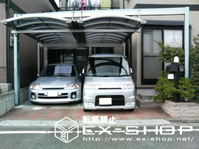 のカーポート マルチスクエア　アール屋根　合掌タイプ 施工例