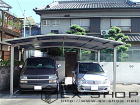 のカーポート カーブポートシグマII  ワイドタイプ  積雪〜20cm対応 施工例