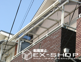 のバルコニー・ベランダ屋根 ライザーテラス R型  単体  屋根タイプ  積雪〜20cm対応 施工例