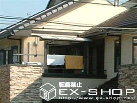 のバルコニー・ベランダ屋根 アルファテラス L型 単体  屋根タイプ  積雪〜20cm対応 施工例