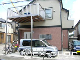 のバルコニー アクトステージA型 太格子 柱建て式 施工例