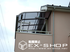 のバルコニー・ベランダ屋根 ライザーテラス R型 屋根タイプ 積雪〜20cm対応 施工例