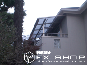 のバルコニー・ベランダ屋根 セイバーテラス 単体  屋根タイプ  積雪〜20cm対応 施工例