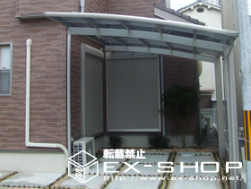 のテラス屋根 プリミテラス　R型　積雪〜20cm対応 施工例