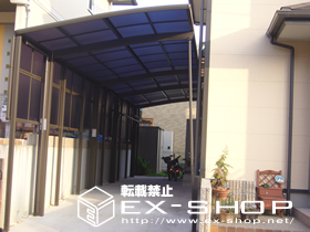 のカーポート カーブポートシグマII  縦連棟タイプ  積雪〜20cm対応 施工例