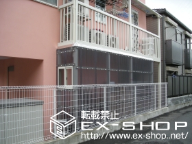 のテラス囲い・サンルーム バルコニー下波板3方囲い 施工例