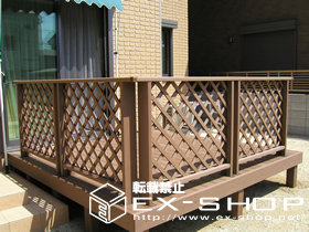 のウッドデッキ リコステージ + リコフェンス 施工例