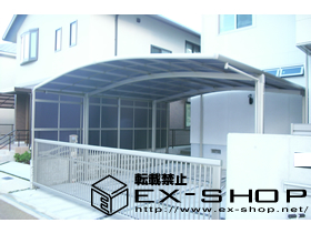 のカーポート カーブポートシグマII  ワイドタイプ  積雪〜20cm対応 施工例