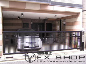 のカーゲート ワイドオーバードアR2型 手動式 施工例