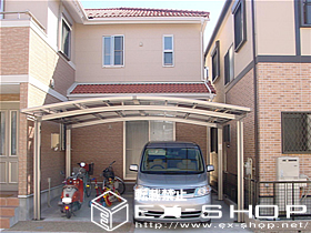 のカーポート カーブポートシグマII  ワイドタイプ  積雪〜20cm対応 施工例