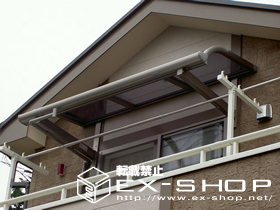 のバルコニー・ベランダ屋根 アルファテラス RB型 単体 ルーフタイプ  積雪〜20cm対応 施工例