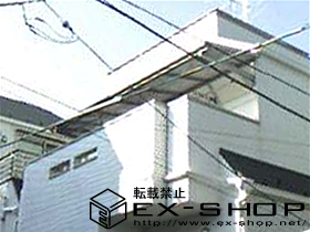 のバルコニー・ベランダ屋根 アルファテラス F型 単体 ルーフタイプ  積雪〜20cm対応 施工例