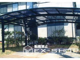 のカーポート カーブポートシグマII  ワイドタイプ  積雪〜20cm対応 施工例