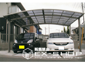 のカーポート カーブポートシグマII  ワイドタイプ  積雪〜20cm対応 施工例