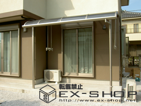 のテラス屋根 ライザーテラス R型 単体 テラスタイプ  積雪〜20cm対応 施工例