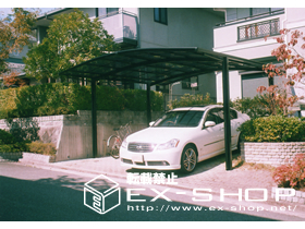 のカーポート カーブポートシグマII  ワイドタイプ  積雪〜20cm対応 施工例