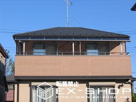 のバルコニー・ベランダ屋根 ライザーテラス R型 連棟  屋根タイプ  積雪〜20cm対応 施工例