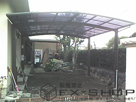 のカーポート カーブポートシグマII  ワイドタイプ  積雪〜20cm対応 施工例