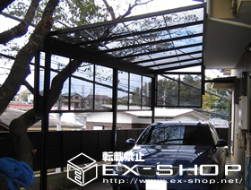 のテラス屋根 セイバーテラス 連棟 テラスタイプ  積雪〜20cm対応 施工例