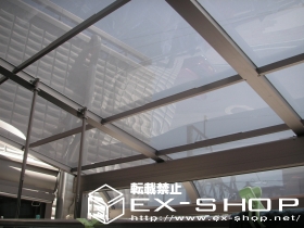 のテラス屋根 ライザーテラス R型  単体 テラスタイプ  積雪〜20cm対応 施工例