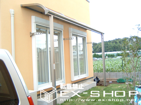 のテラス屋根 ライザーテラス R型 単体 テラスタイプ  積雪〜20cm対応 施工例