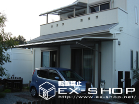 のバルコニー・ベランダ屋根 アルファテラスRB型 単体  屋根タイプ  積雪〜20cm対応 施工例