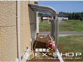 のバルコニー・ベランダ屋根 プリミテラス R型 単体  屋根タイプ  積雪〜20cm対応 施工例